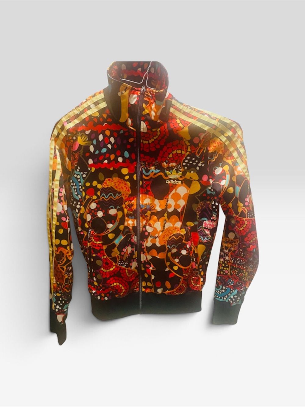 Adidas Multicolor Psychedelic Print Track Jacket S